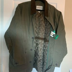 men’s olive green orvis barn jacket